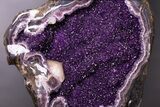 Giant Amethyst Geode with Metal Stand - Top Quality #232776-2
